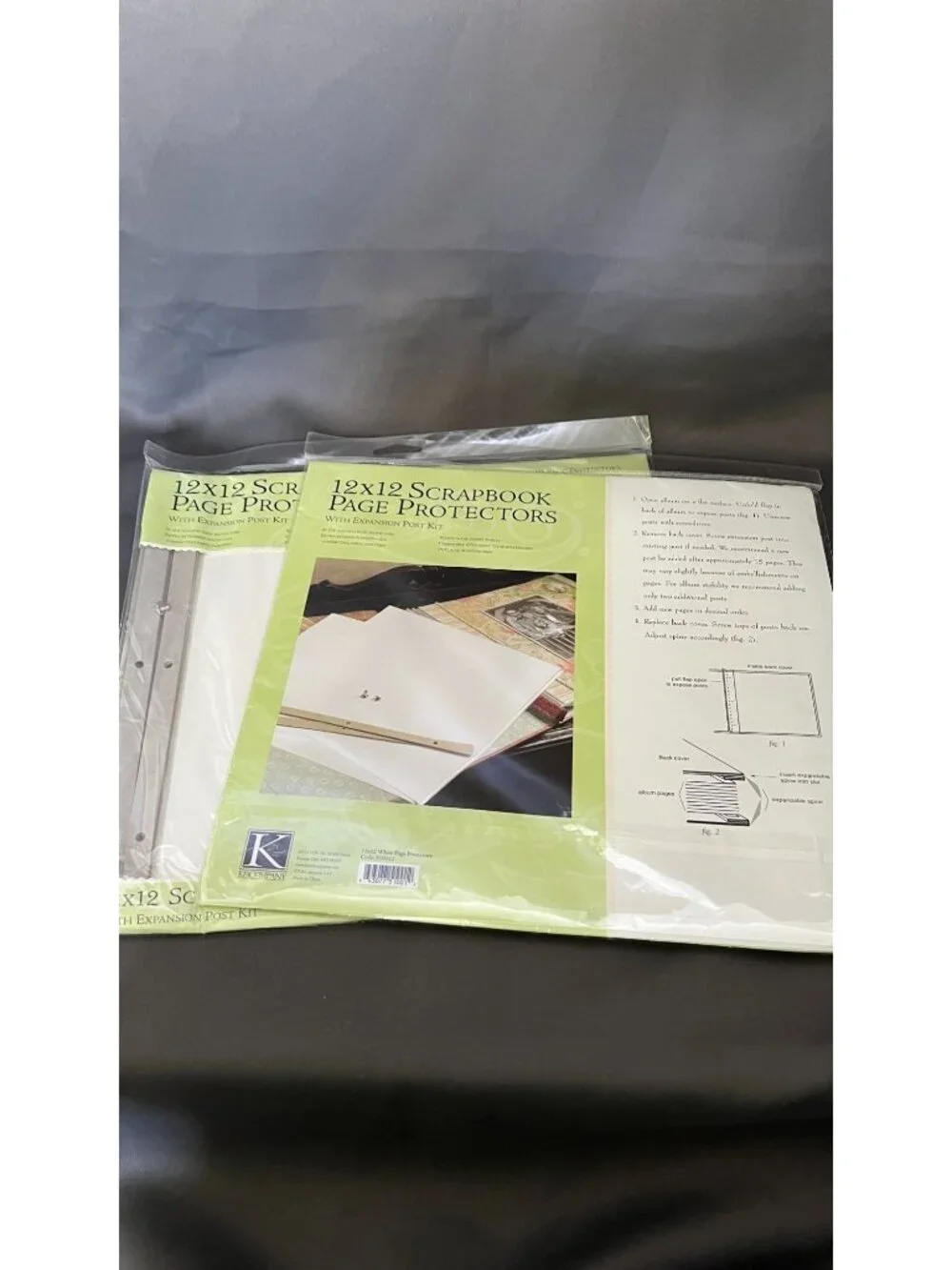 12x12 Scrapbook Page Protectors With Expansion Post Kit